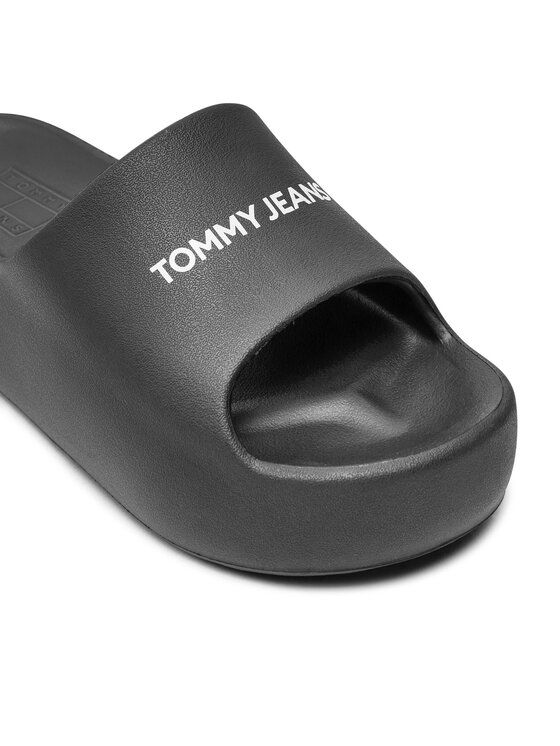 Tommy Jeans Tommy Jeans Чехли Tjw Chunky Flatform Slide EN0EN02586 Черен