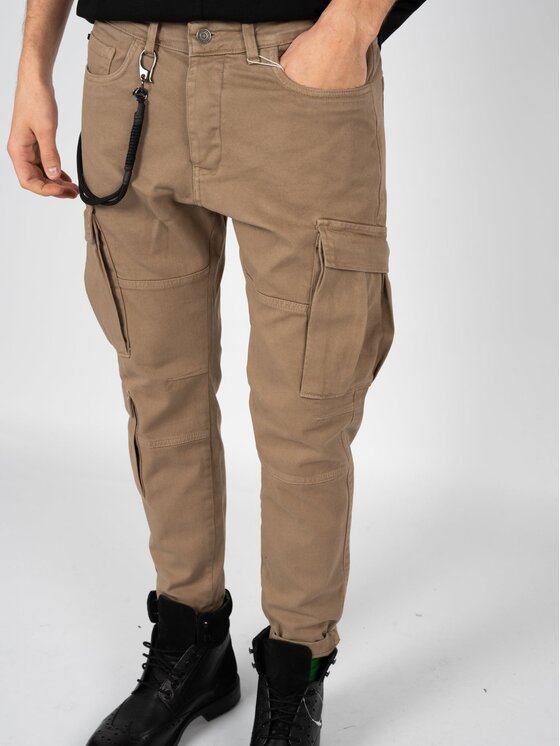 Xagon Xagon Spodnie materiałowe A23032CR9002 Beżowy Slim Fit
