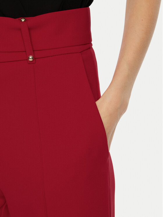 Rinascimento Rinascimento Hlače iz tkanine CFC0121912003 Rdeča Regular Fit