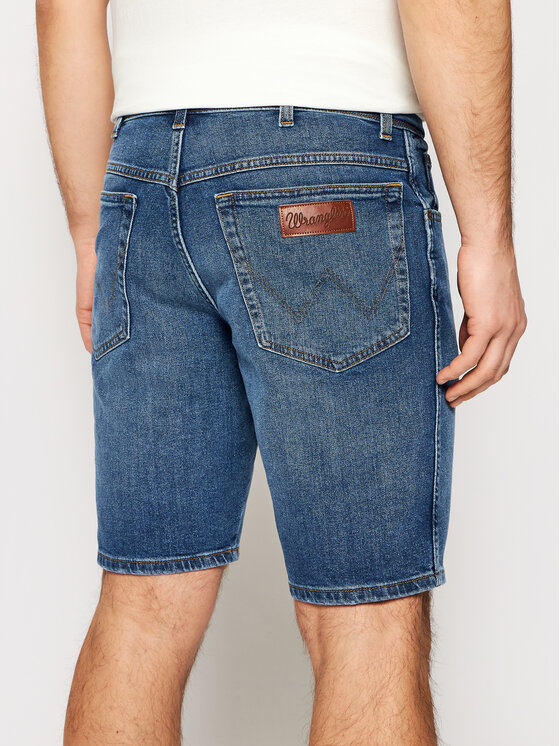 Wrangler Wrangler Pantaloncini di jeans Texas W11CU542Q 112126020 Blu Regular Fit
