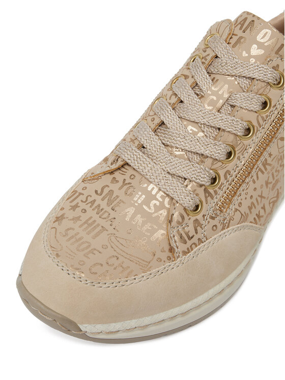 Rieker Rieker Sneakersy N4316-62 Beżowy