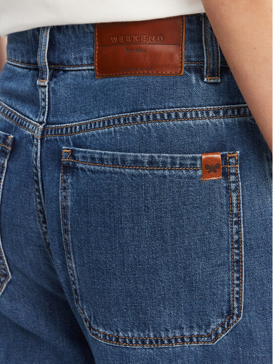 Weekend Max Mara Weekend Max Mara Jeans hlače Vega 2525186061 Mornarsko modra Wide Leg