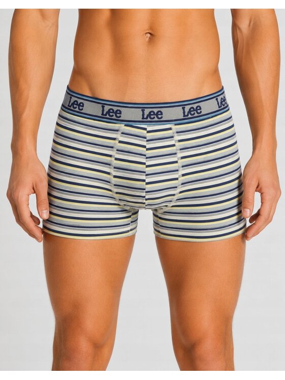 Lee Lee Bokserki Stone 3 Pack Organic Cotton Elastane Trunks Kolorowy