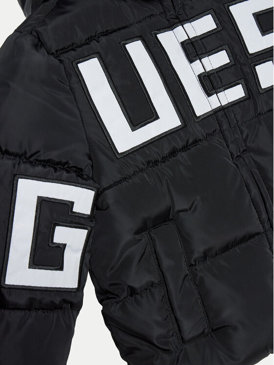 Guess Guess Μπουφάν πουπουλένιο N4BL04 WB240 Μαύρο Regular Fit
