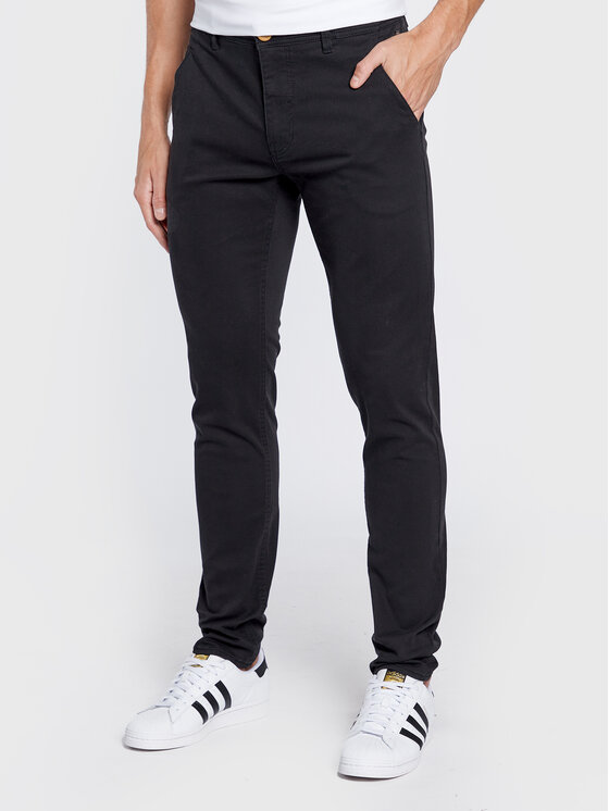 Blend Blend Kalhoty z materiálu Natan 20703472 Černá Regular Fit