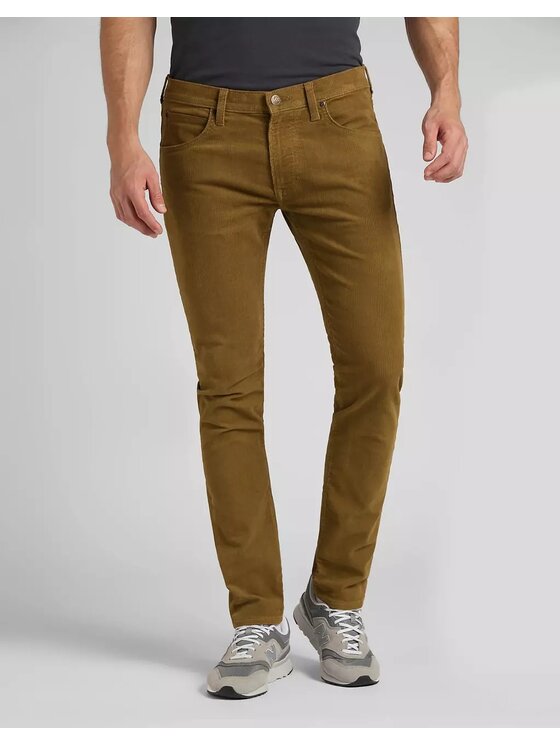 Lee Lee Pantaloni di tessuto LUKE Marrone Slim Fit