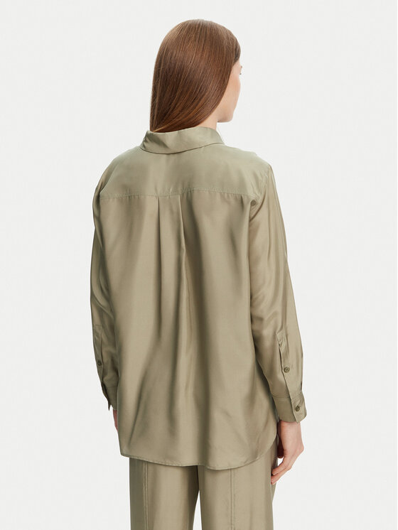 Marella Marella Риза Alec 2513111015 Зелен Regular Fit