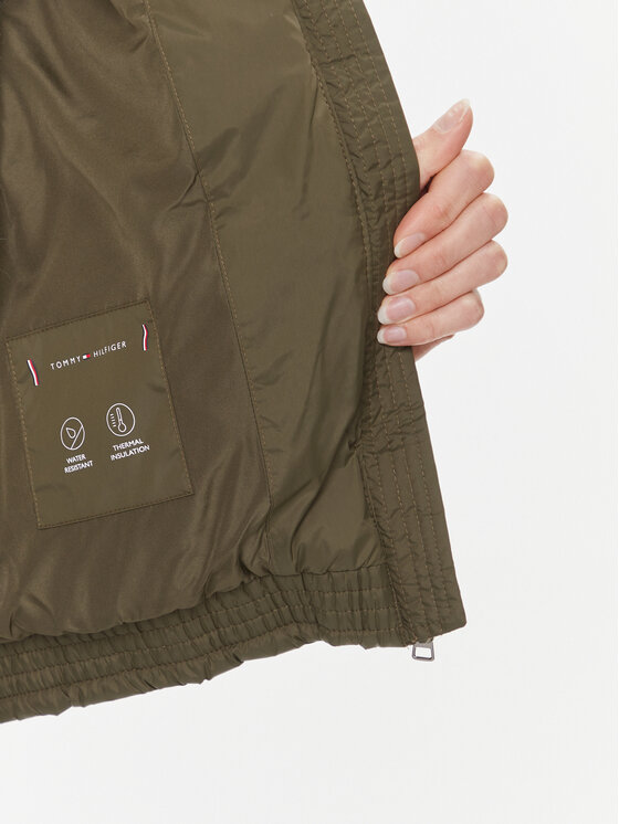 Tommy Hilfiger Tommy Hilfiger Giubbotto invernale New York WW0WW39748 Verde Relaxed Fit