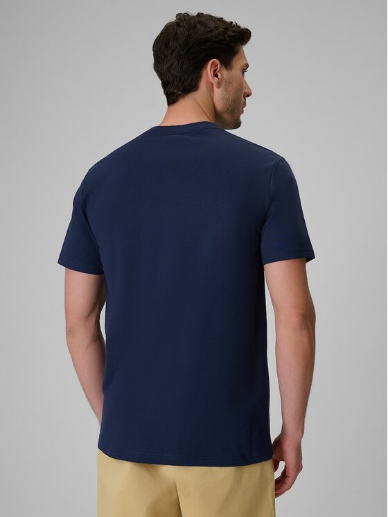4F 4F T-Shirt COMMERCIAL Granatowy Regular Fit