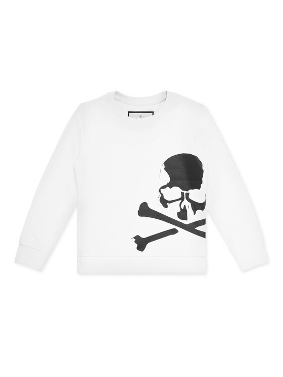 PHILIPP PLEIN PHILIPP PLEIN Bluza 19659 Biały Regular Fit