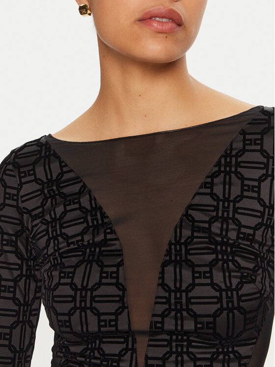 Elisabetta Franchi Elisabetta Franchi κορμάκι BO-011-47E2 Μαύρο Slim Fit