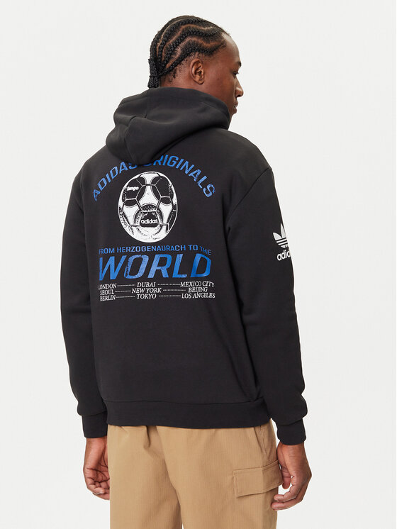 adidas adidas Pulóver Graphic JX3058 Fekete Regular Fit