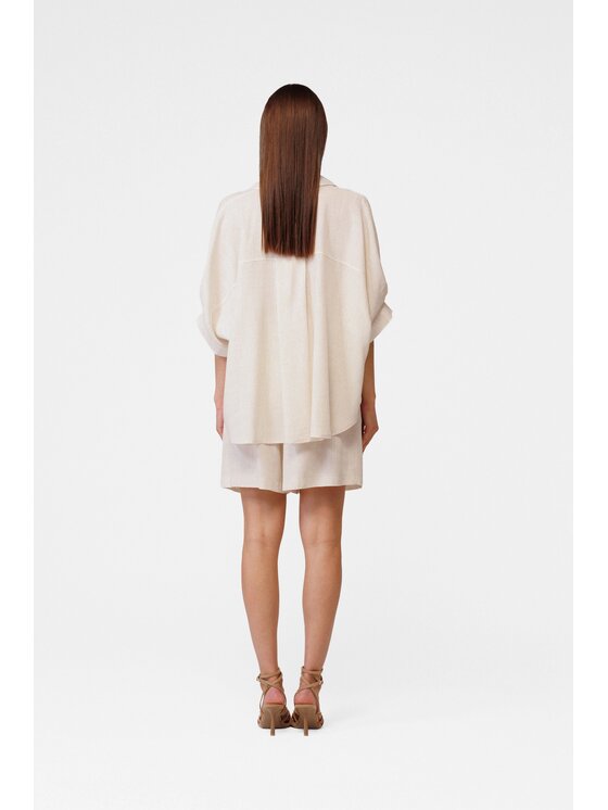 LE POSSÉ LE POSSÉ Camicia KK Beige Loose Fit