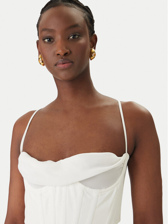 Bardot Bardot Coctailkleid Martini 58535DB Weiß Slim Fit