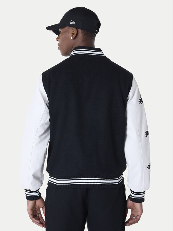 New Era New Era Bomber-jakk Essential Black Varsity 60596264 Must Regular Fit