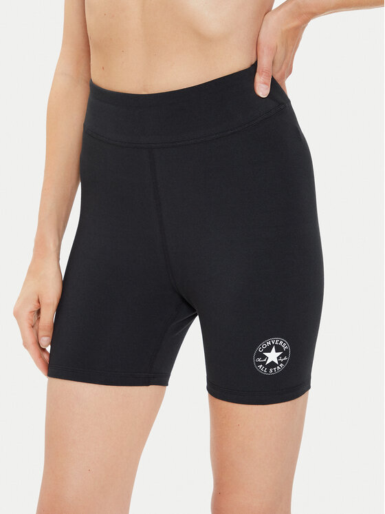 Converse Biker shorts Retro Chuck 10025893-A01 Nero Skinny Fit, taglia : S