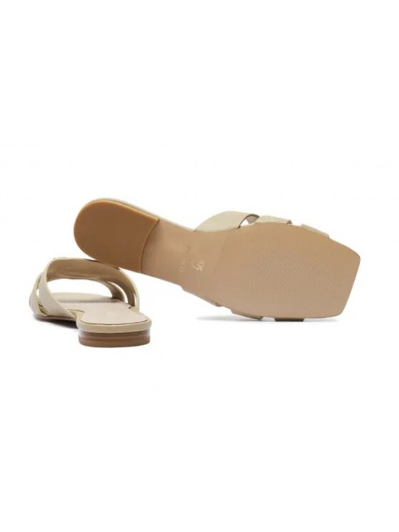 PINKO PINKO Klapki Marli 09 SD0313P003 Corda I35 Beżowy