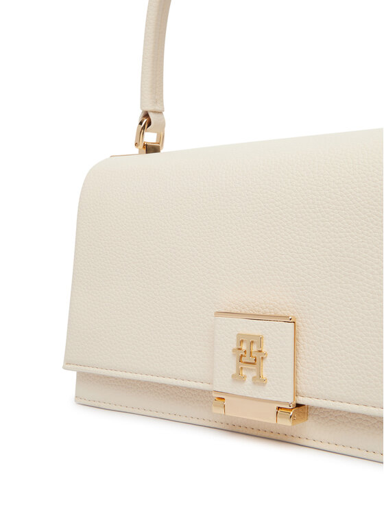 Tommy Hilfiger Tommy Hilfiger Kabelka Th Monogram Pebble Grain Crossbody Bag AW0AW17216 Écru