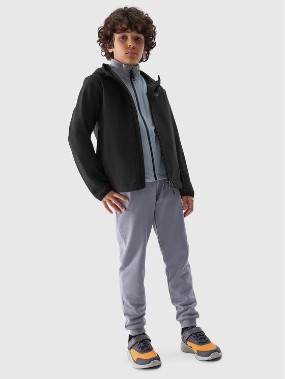 4F 4F Kurtka softshell 4FJWSS24TSOFM207-21S Czarny Regular Fit