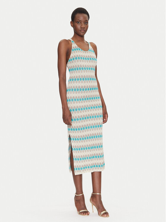Fracomina Fracomina Úpletové šaty FS25SD5006K414F8 Barevná Slim Fit