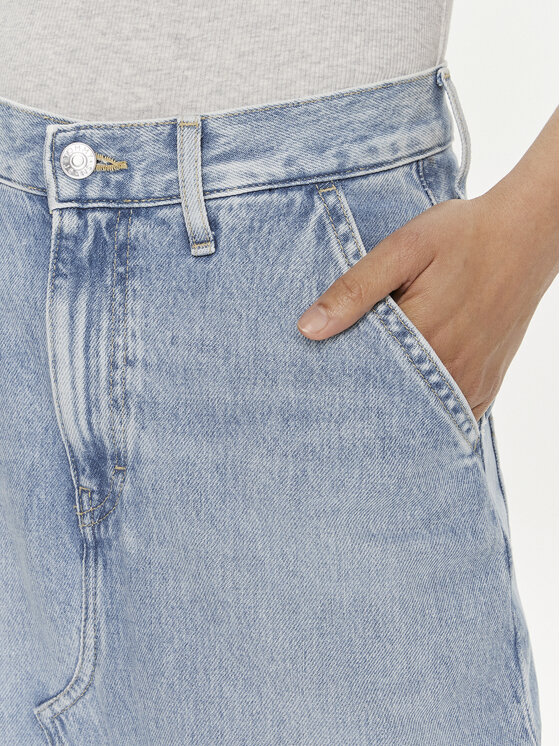 Tommy Jeans Tommy Jeans Fustă de blugi Claire DW0DW19294 Albastru Regular Fit