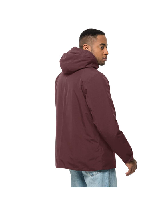 Jack Wolfskin Jack Wolfskin Kurtka przejściowa Jack Wolfskin Tempelhof Jkt M Bordowy Regular Fit