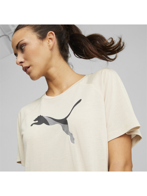 Puma Puma T-Shirt 673066 Beżowy Regular Fit