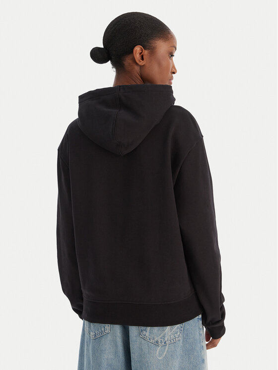 Calvin Klein Jeans Calvin Klein Jeans Mikina Ls Monogram Terry Po LV047C224G Čierna Regular Fit