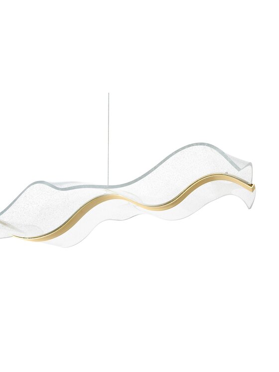 MIAhome MIAhome Lampa wisząca BREATH 180 złota Złoty