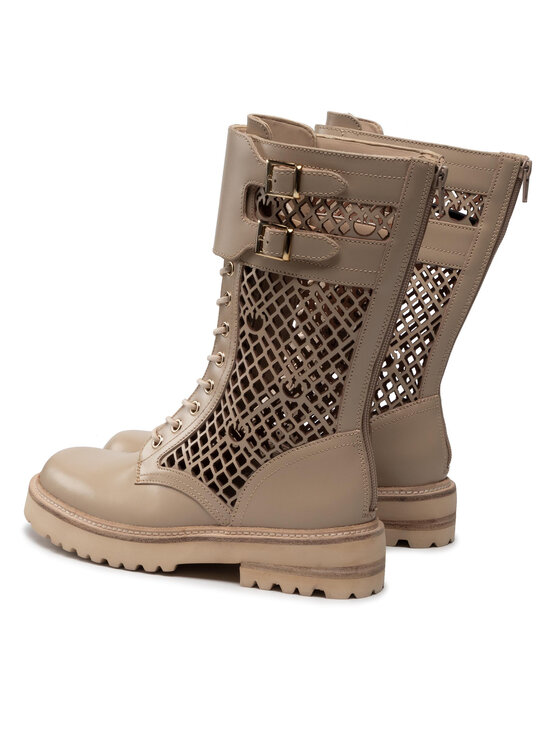 PINKO PINKO Зимни обувки Noemi Stivale PE 22 BLKS1 1H212D Y87W Бежов