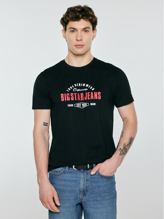 BIG STAR BIG STAR T-Shirt SERS Czarny Basic Fit