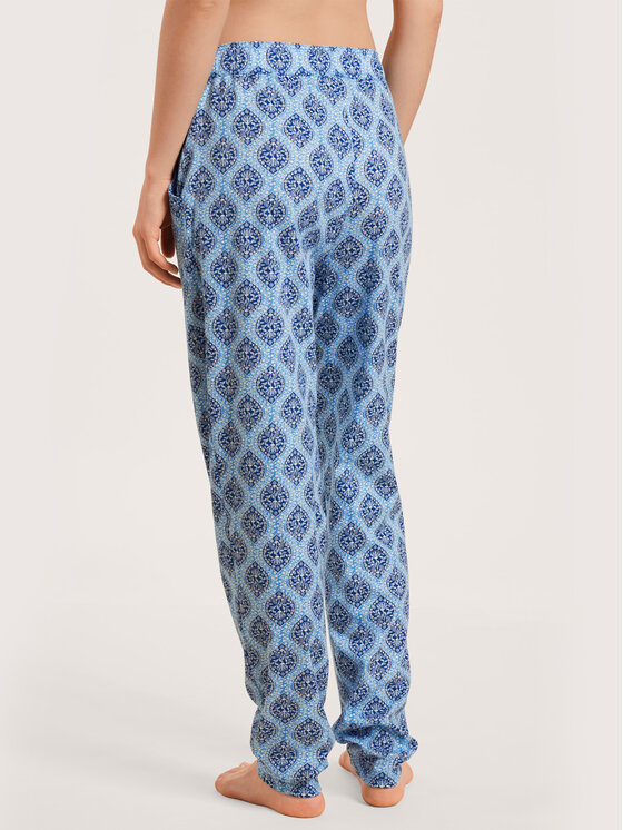 Calida Calida Dámské kalhoty 29059 Modrá Regular Fit