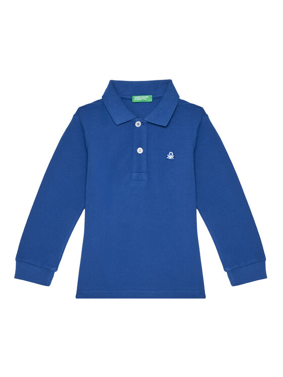United Colors Of Benetton United Colors Of Benetton Polo 3089G3009 Niebieski Regular Fit