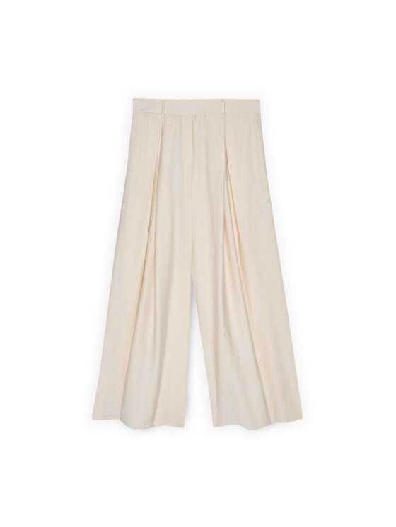 Fiorella Rubino Fiorella Rubino Spodnie materiałowe P015L002553N002 Kremowy Over Fit