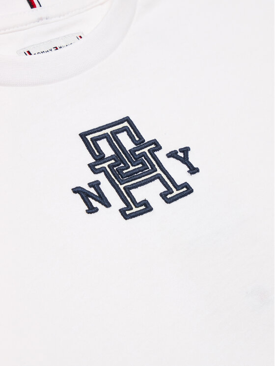 Tommy Hilfiger Tommy Hilfiger T-krekls KG0KG07437 D Balts Regular Fit