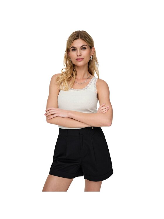 ONLY ONLY Топ Sara 15345994 Кремовий Slim Fit