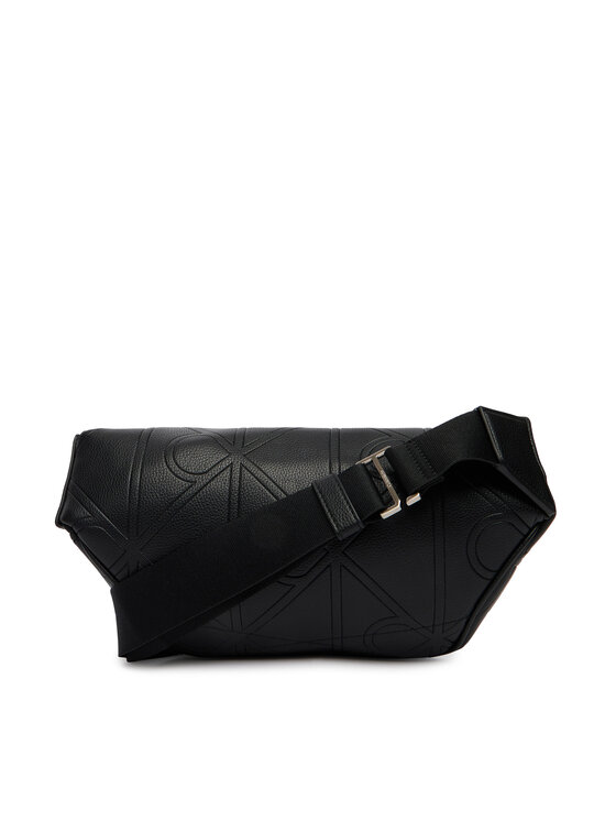 Calvin Klein Calvin Klein Borsetă Emblem Aop Emboss Waistbag LV04D3332G Negru