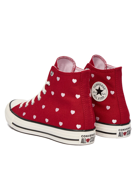 Converse Converse Plátěnky Chuck Taylor All Star Hearts & Roses A19065C Červená