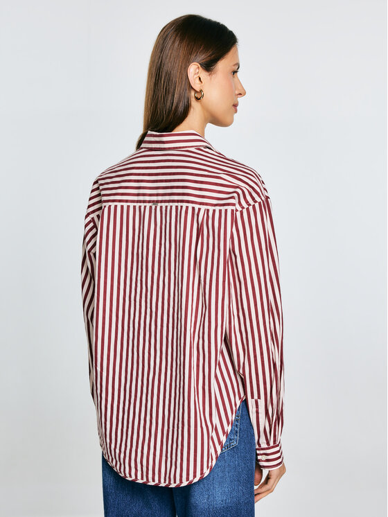 BIG STAR BIG STAR Koszula TINA Bordowy Oversize