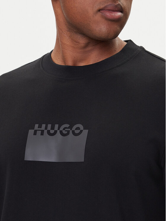 HUGO HUGO Póló Delastio 50546867 Fekete Regular Fit