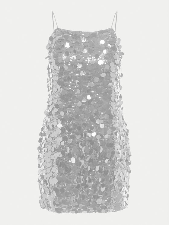 ONLY ONLY Kokteiļkleita Jadel 15332687 Sudraba Regular Fit
