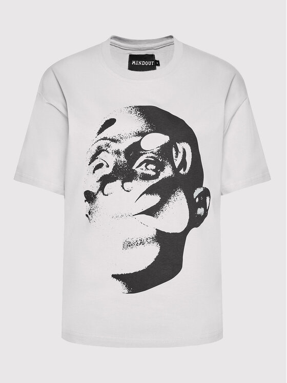Mindout Mindout Majica Unisex Rebuild No.2 Siva Oversize