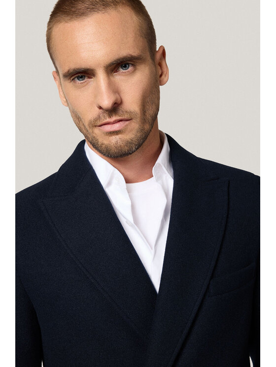 Próchnik Próchnik Płaszcz PM5 PC073225000024 Granatowy Regular Fit