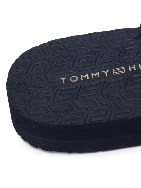 Tommy Hilfiger Tommy Hilfiger Джапанки Hardware Detail Beach Thong FW0FW04370 Тъмносин
