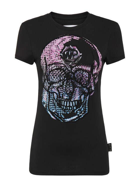 PHILIPP PLEIN PHILIPP PLEIN T-Shirt 2303 Czarny Regular Fit