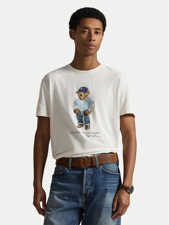 Polo Ralph Lauren Polo Ralph Lauren T-Shirt 710B14615001 Bílá Regular Fit