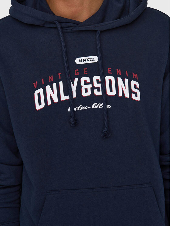 Only & Sons Only & Sons Bluza Lenny 22028594 Granatowy Regular Fit