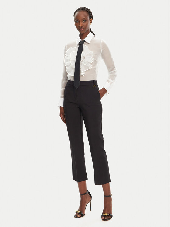 Elisabetta Franchi Elisabetta Franchi Chinos PA-098-52E2-V320 Fekete Regular Fit