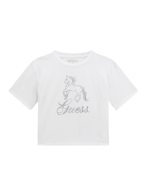 Guess Guess Тишърт J6RI38 K6YW4 Бял Regular Fit