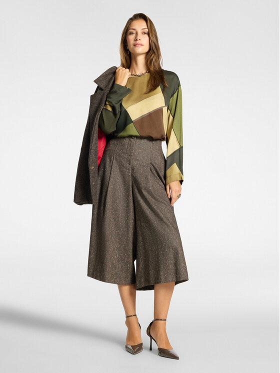 Elena Mirò Elena Mirò Bluzka 2026Z000081N041 Zielony Boxy Fit